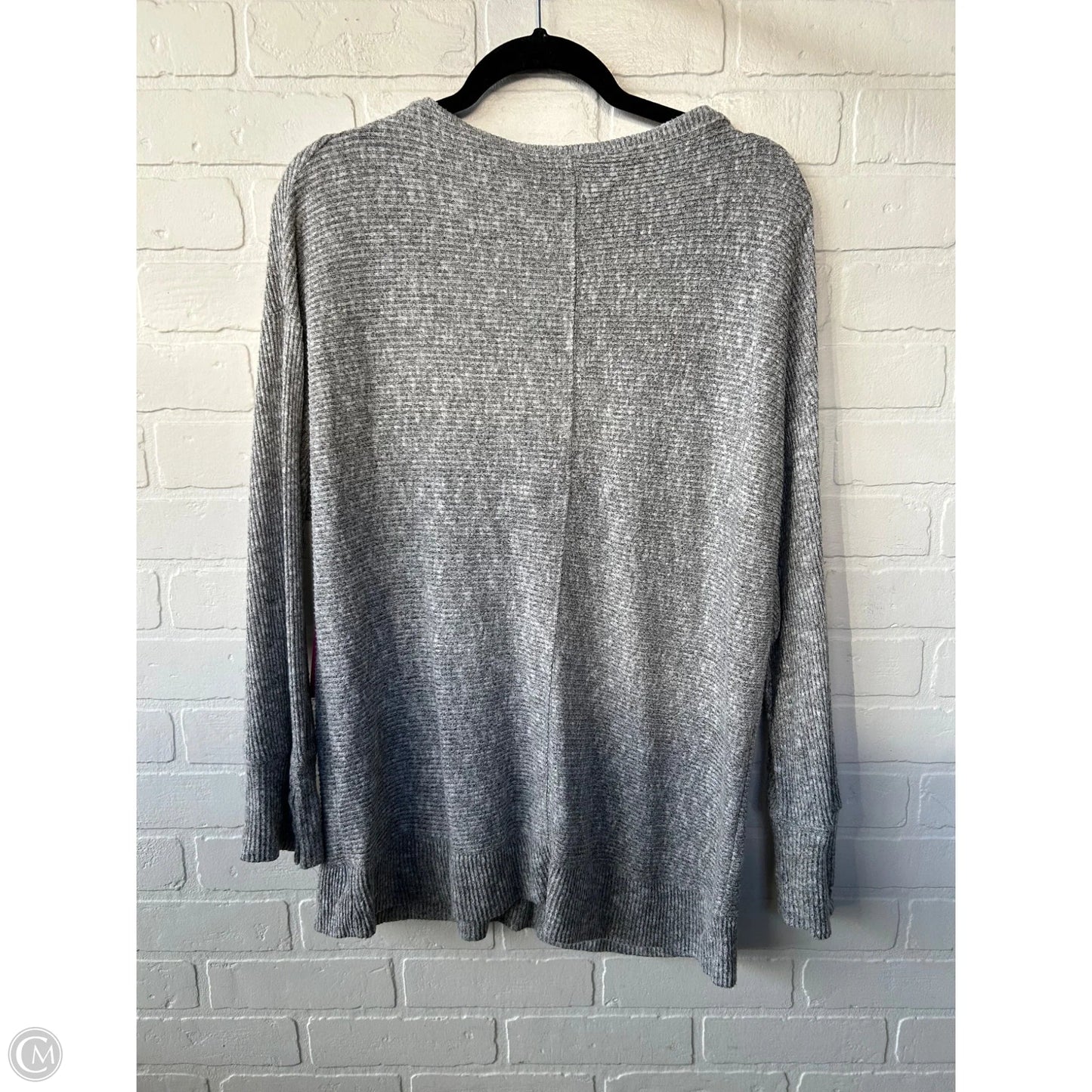 Top Long Sleeve By Evereve In Grey, Size: Xl