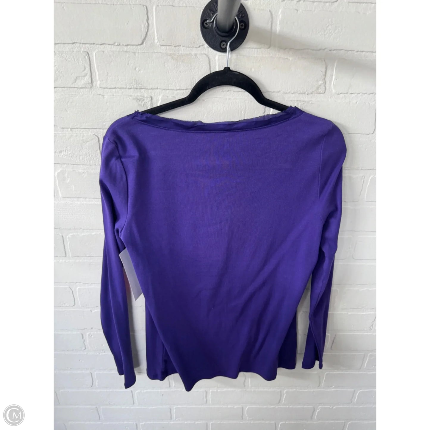 Top Long Sleeve By New York And Co In Purple, Size: L