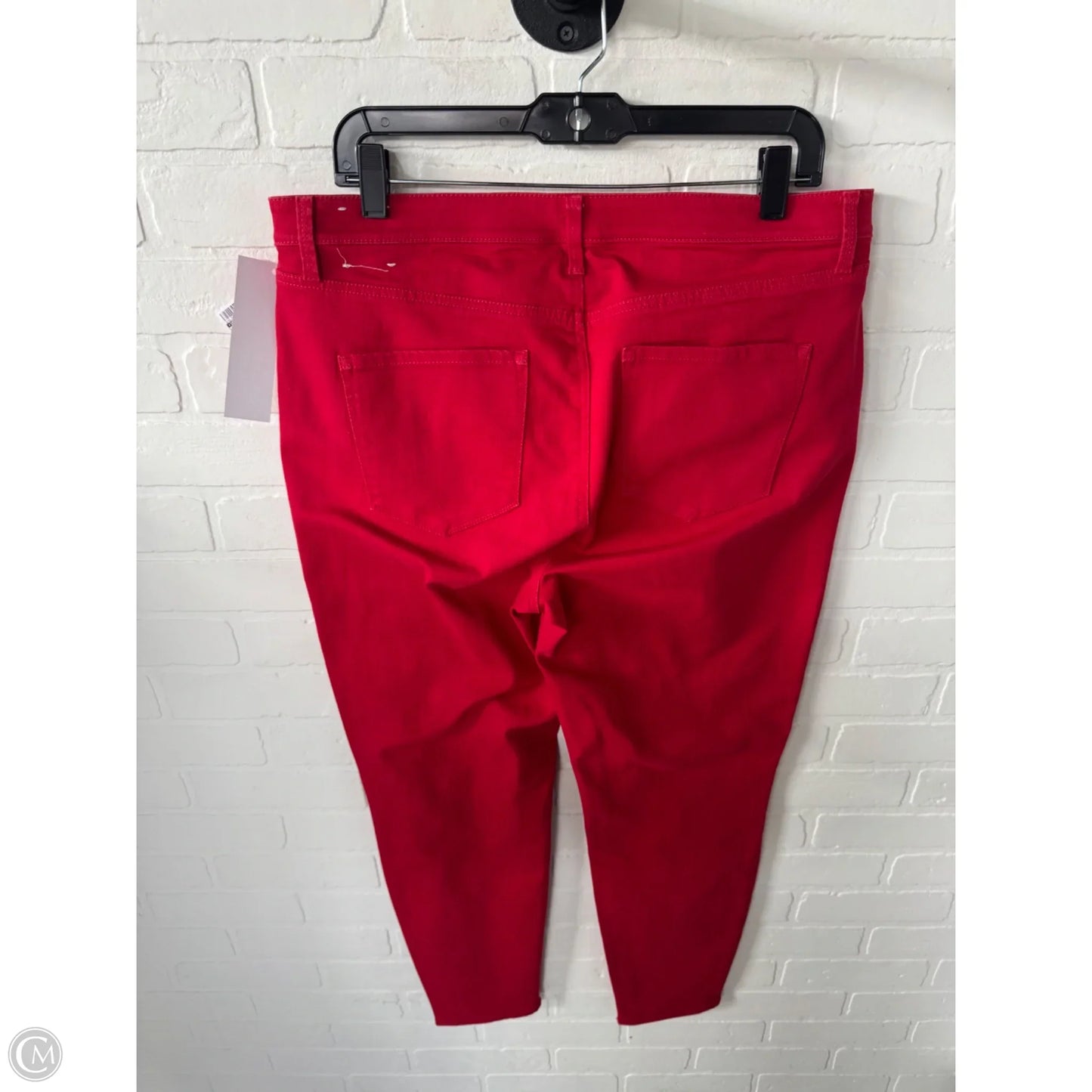 Jeans Skinny By Talbots In Red Denim, Size: 14