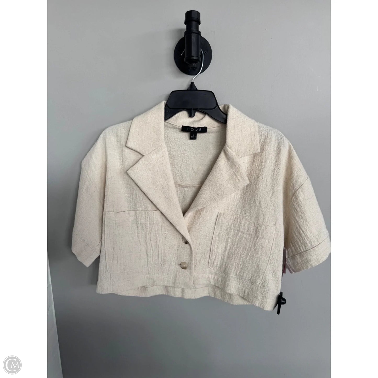 Blazer By Fore In Cream, Size: M