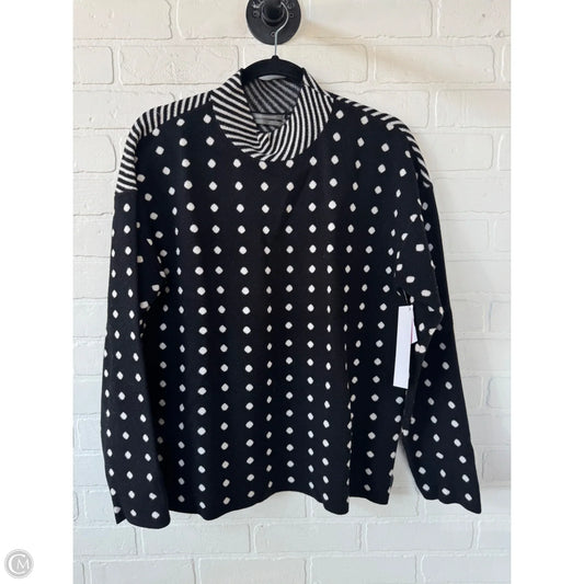 Sweater By Anthropologie In Black & White, Size: L