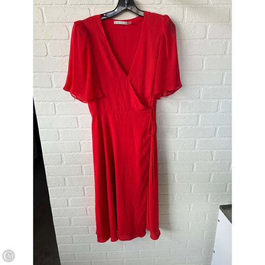 Dress Designer By Alice + Olivia In Red, Size: S