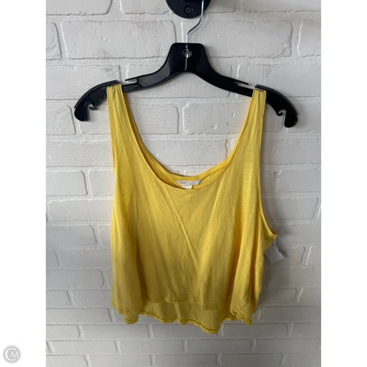 Tank Top By H&m In Yellow, Size: L