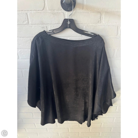 Poncho By Chicos In Black, Size: L