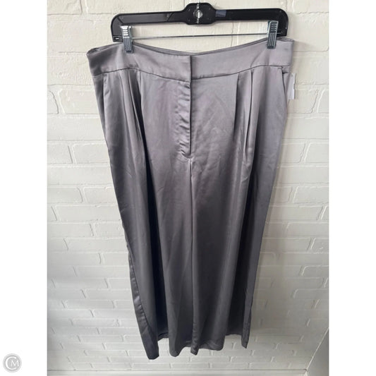 Pants Wide Leg By Express In Grey & Silver, Size: 14