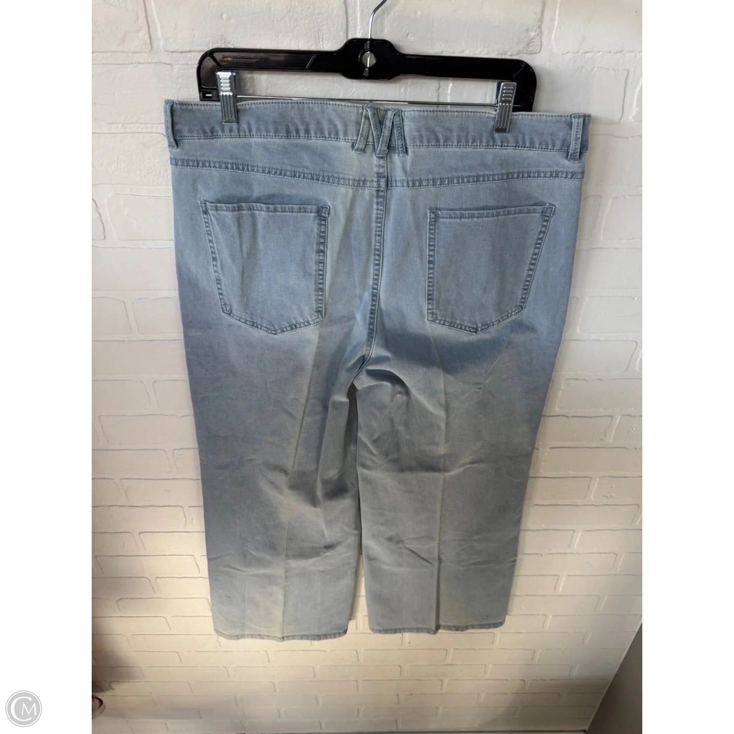 Jeans Straight By Isaac Mizrahi Live Qvc In Blue Denim, Size: 16