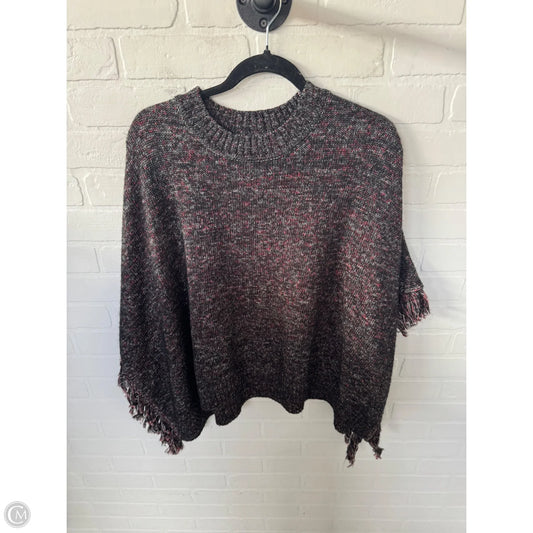 Poncho By Cabi In Black & Red, Size: S