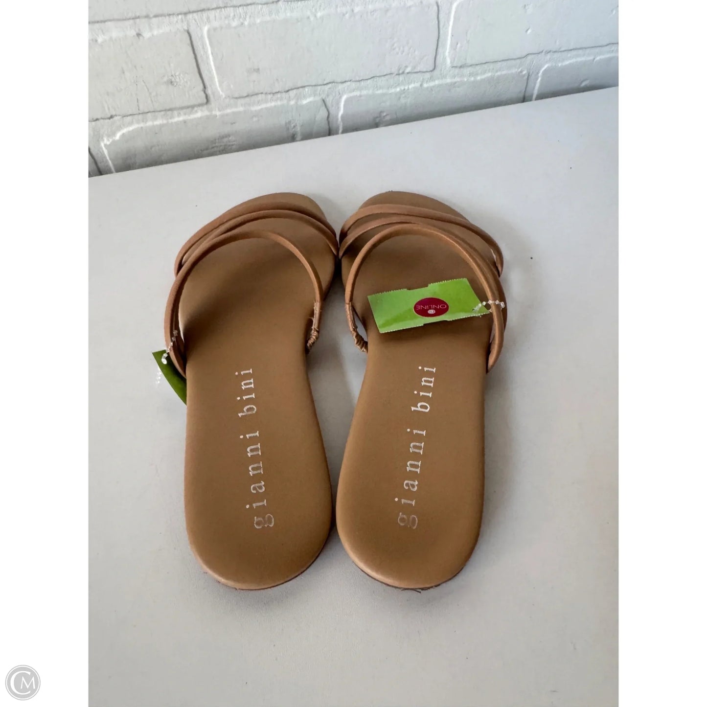 Sandals Flats By Gianni Bini In Tan, Size: 6.5