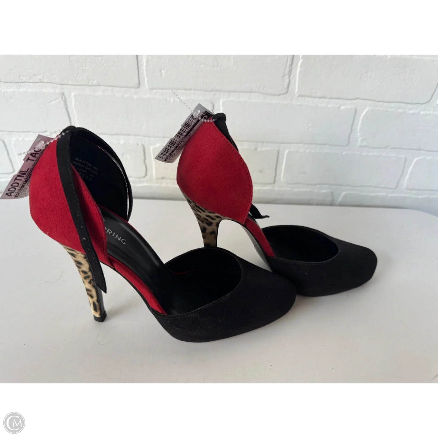 Shoes Heels Stiletto By Call It Spring In Black & Red, Size: 8