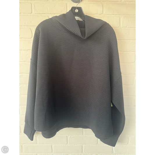 Athletic Top Long Sleeve Collar By Danskin In Black, Size: L