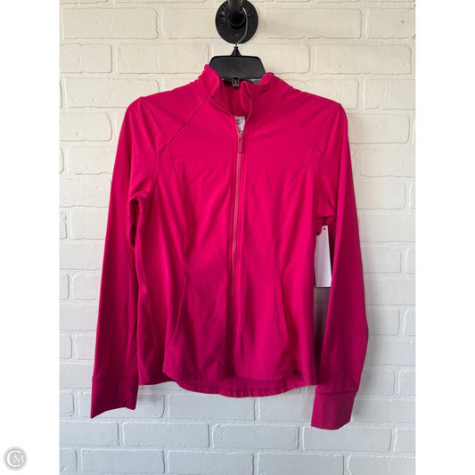 Athletic Jacket By Members Mark In Pink, Size: S