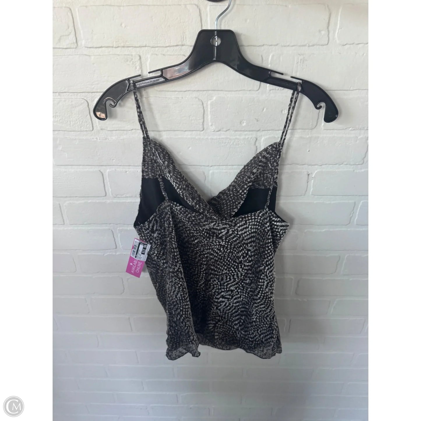 Blouse Sleeveless By Cmc In Black & Grey, Size: M