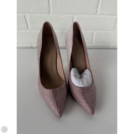 Shoes Heels Stiletto By Aldo In Pink & Silver, Size: 7