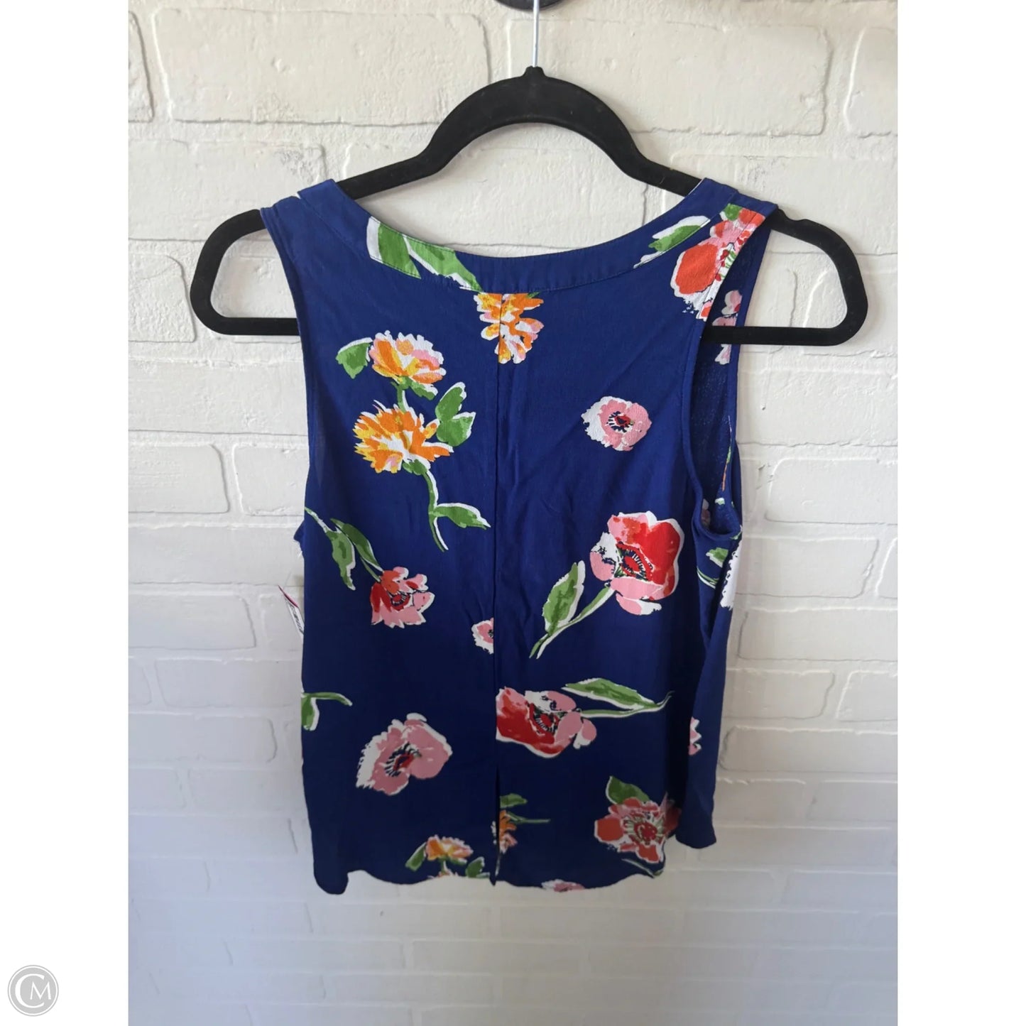 Blouse Sleeveless By Sanctuary In Blue & White, Size: S