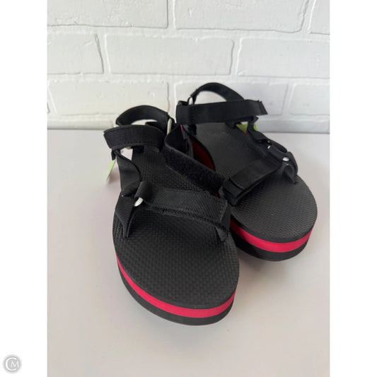 Sandals Sport By Teva In Black & Red, Size: 9
