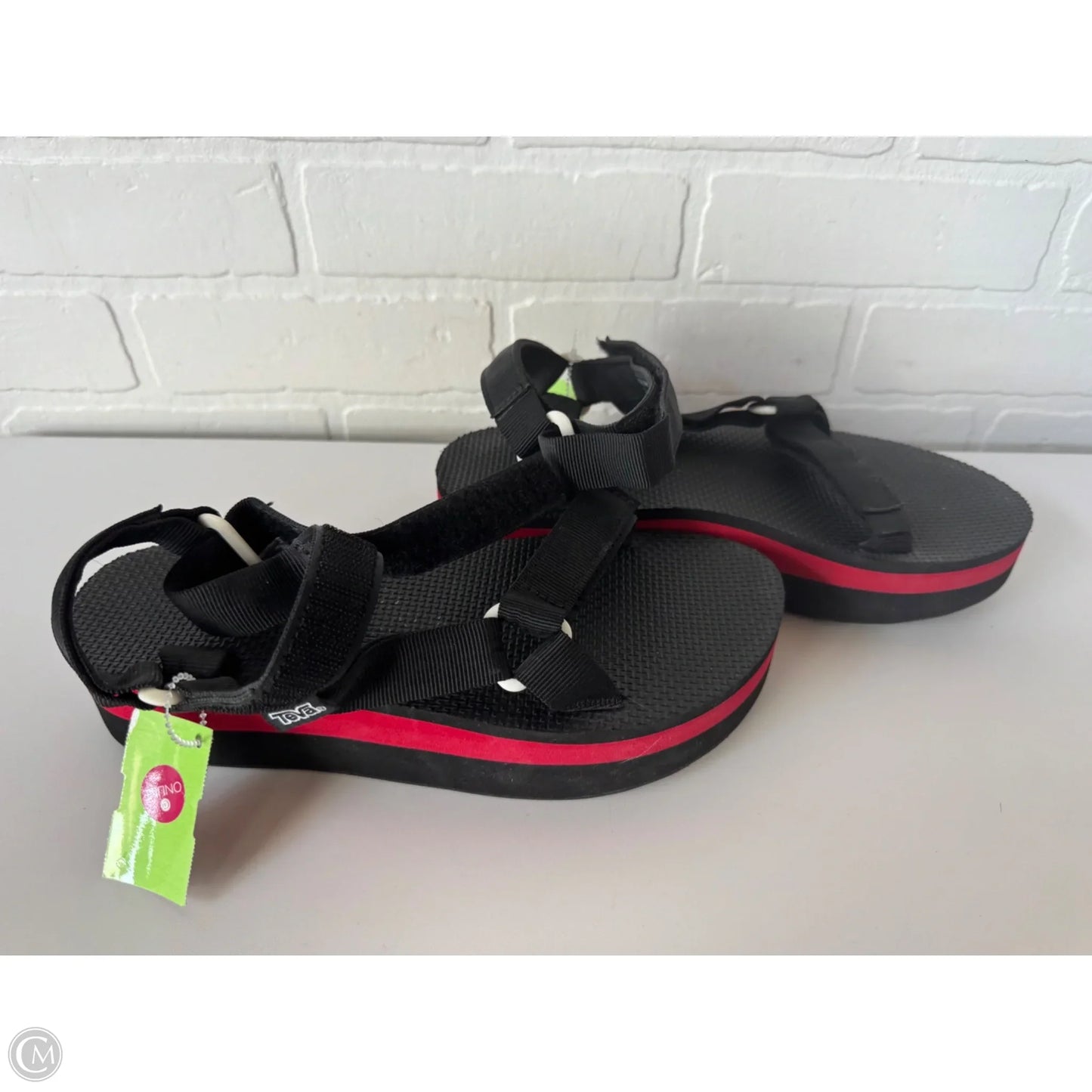 Sandals Sport By Teva In Black & Red, Size: 9