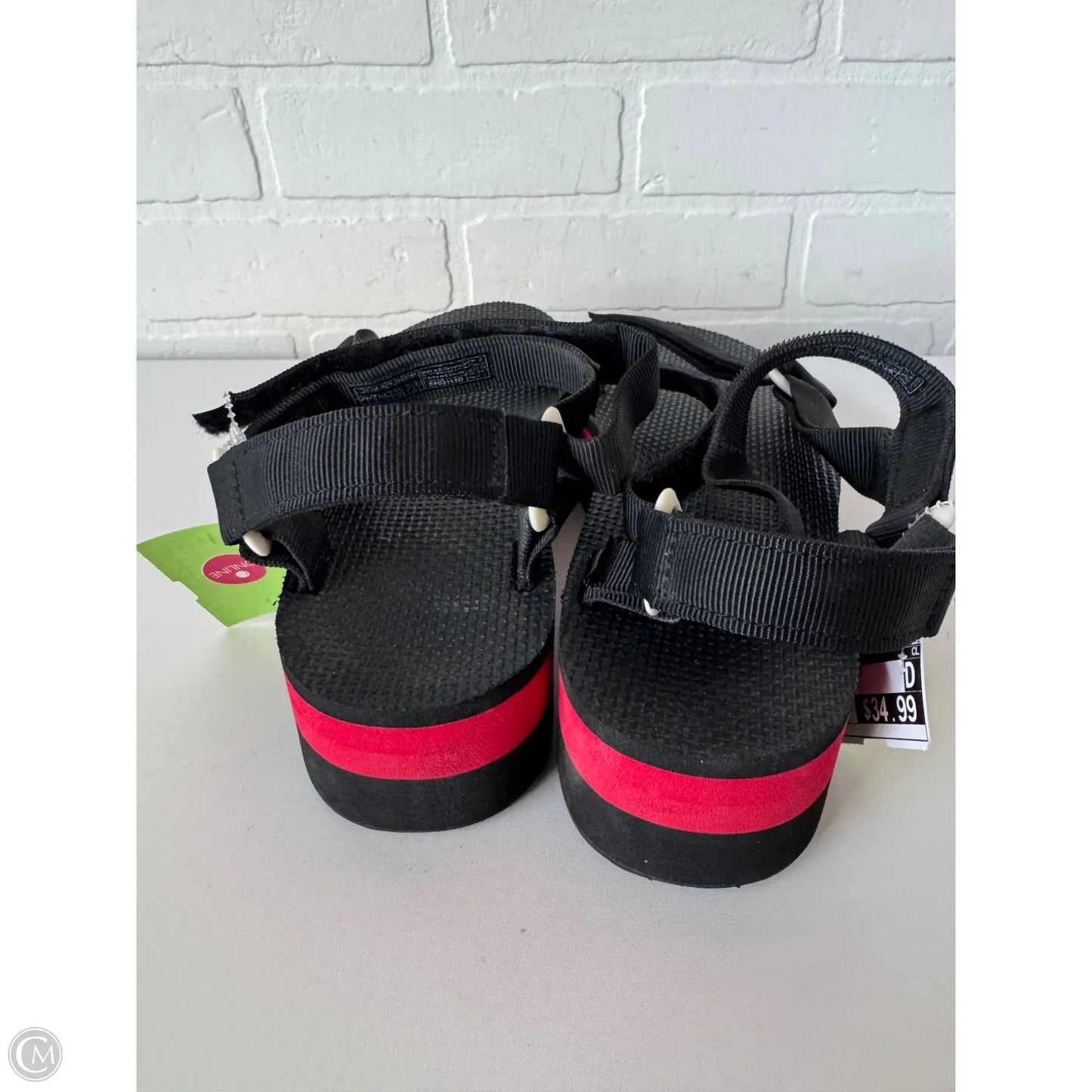 Sandals Sport By Teva In Black & Red, Size: 9