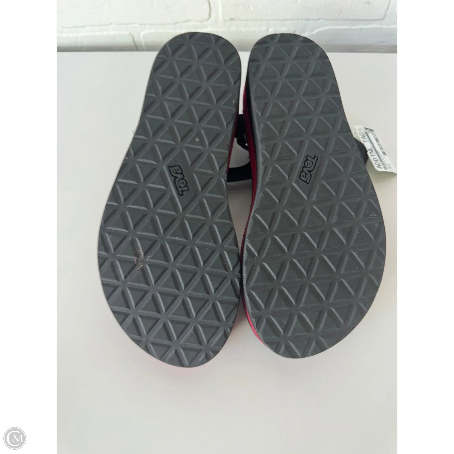 Sandals Sport By Teva In Black & Red, Size: 9