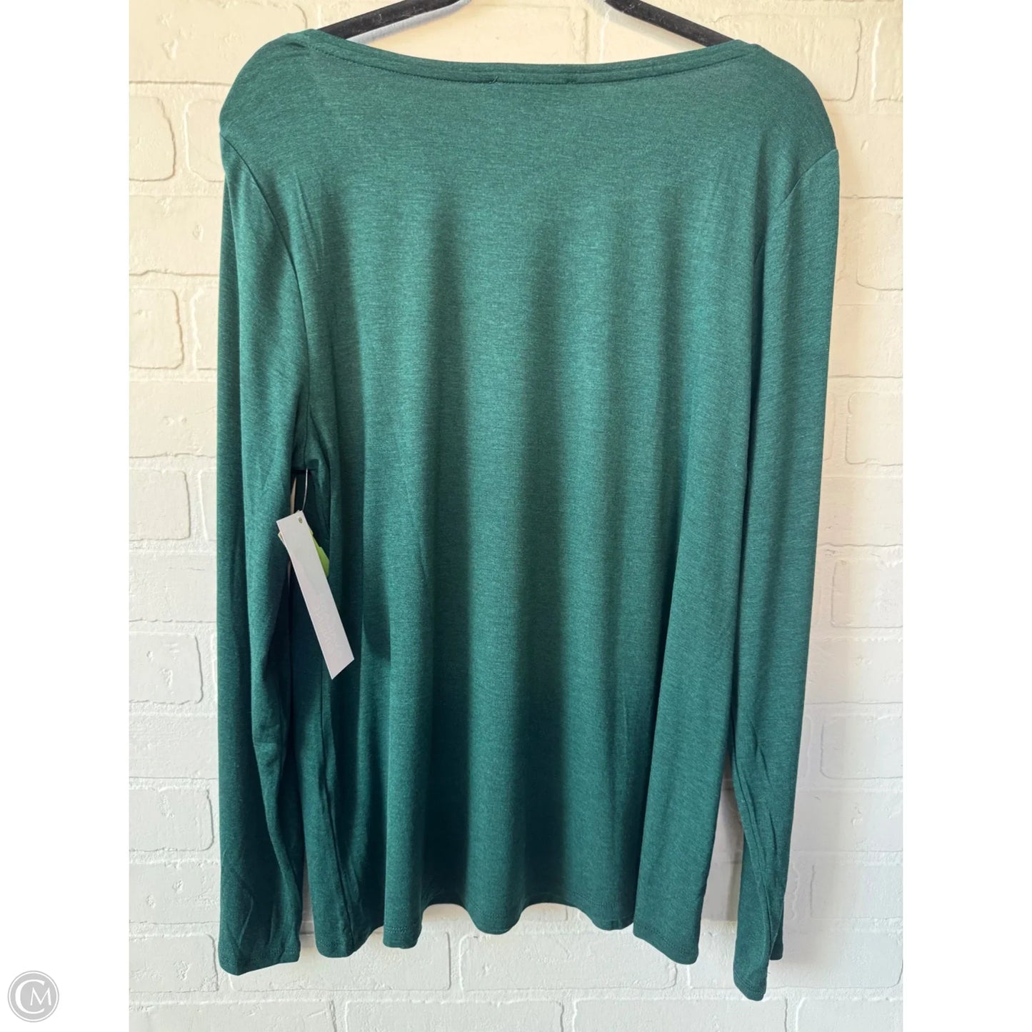 Top Long Sleeve Basic By White House Black Market In Green, Size: Xl