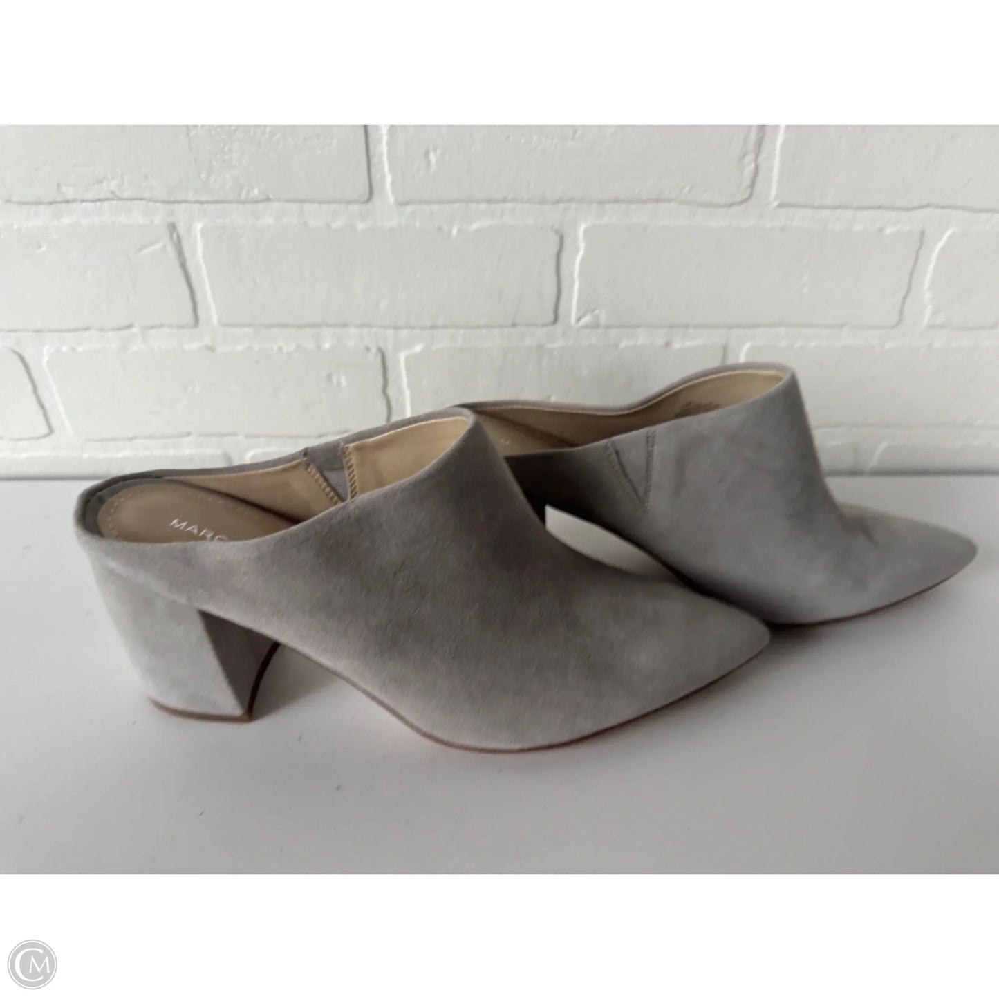 Boots Ankle Heels By Marc Fisher In Grey, Size: 9.5