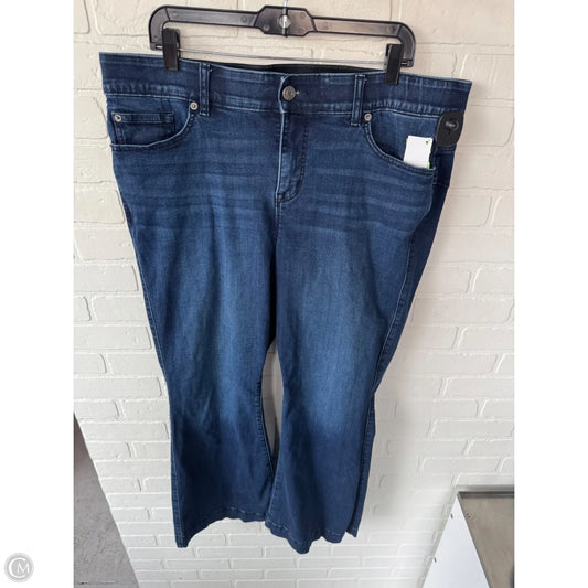 Jeans Flared By Torrid In Blue Denim, Size: 20