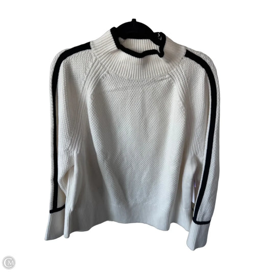 Sweater By Ann Taylor In Black & White, Size: L