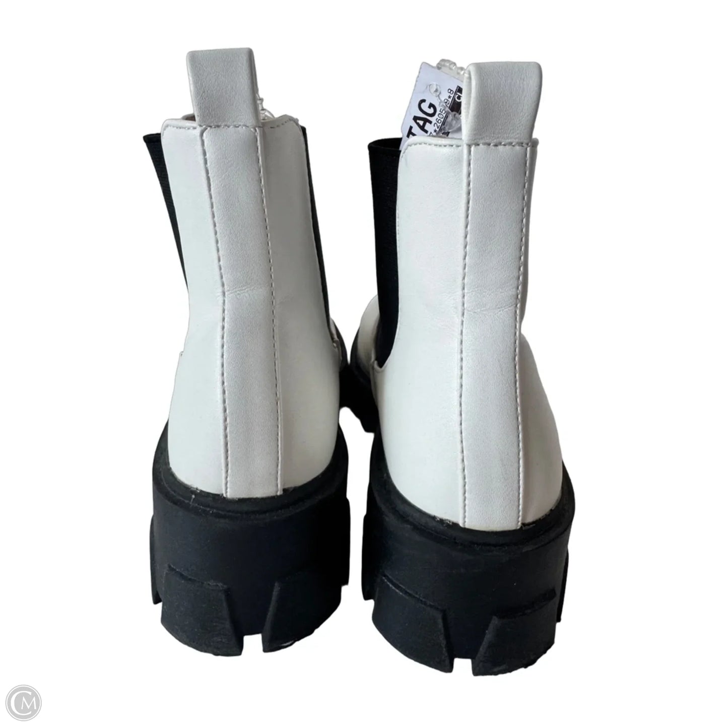 Boots Ankle Heels By Nasty Gal In White, Size: 5