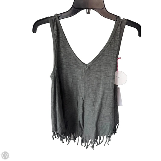 Tunic Sleeveless By Umgee In Green & Grey, Size: M