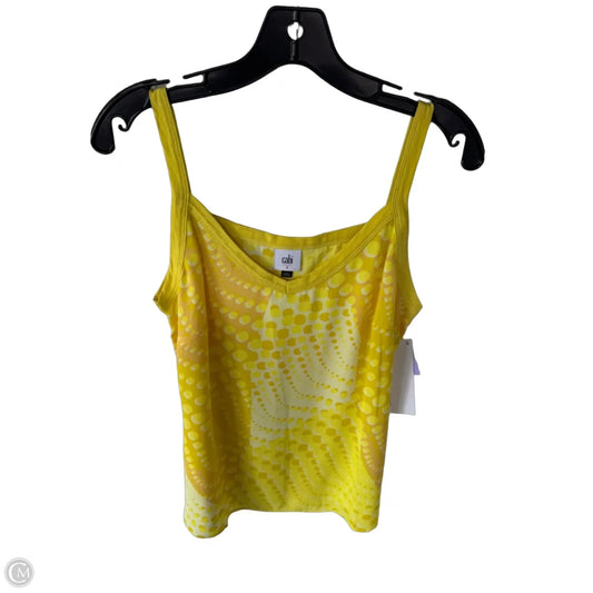 Blouse Sleeveless By Cabi In Yellow, Size: S