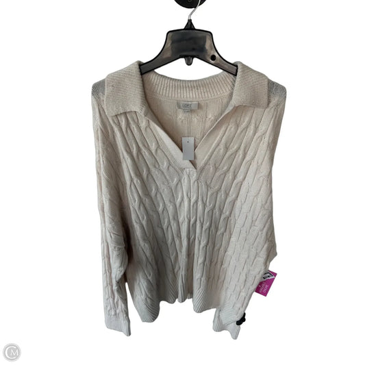 Sweater By Loft In Tan, Size: Xl
