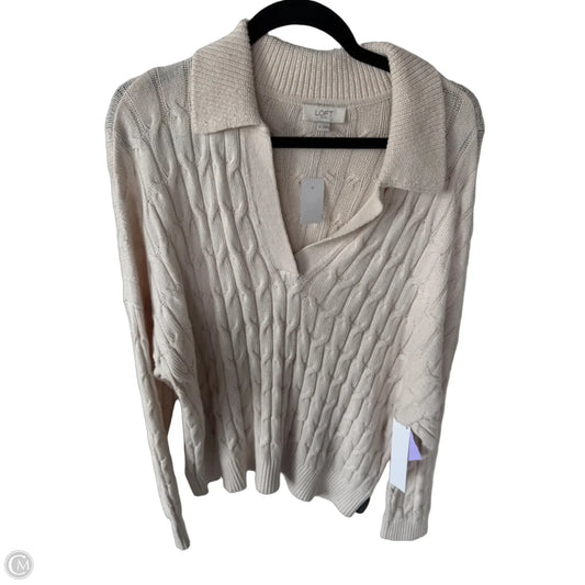 Sweater By Loft In Tan, Size: Xl
