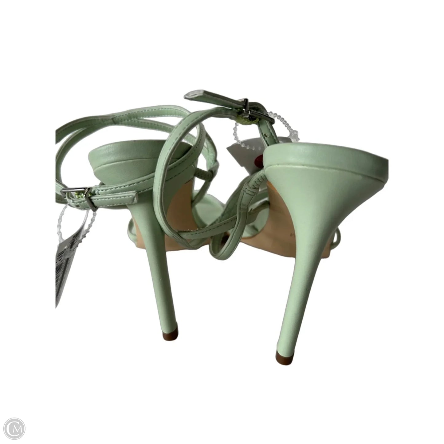 Sandals Heels Stiletto By Guess In Green, Size: 8.5