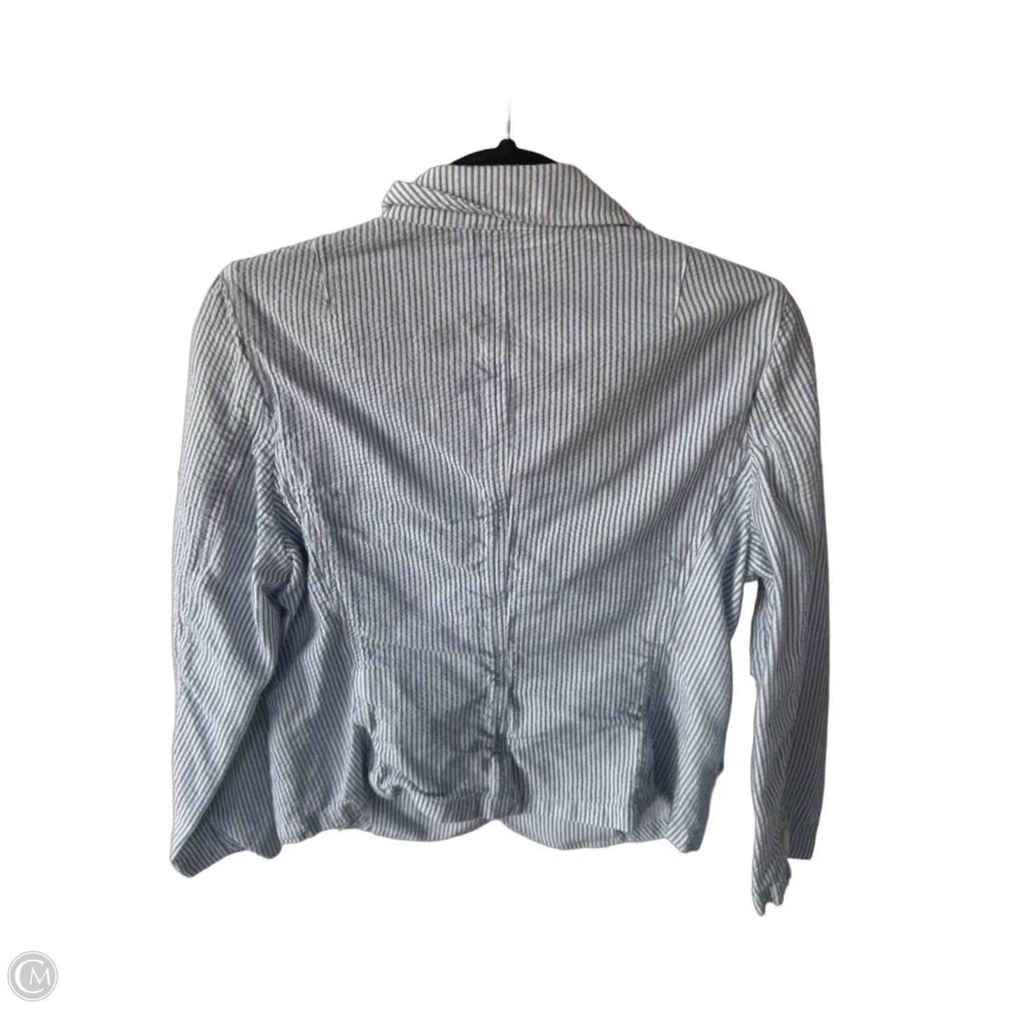 Blazer By Talbots In Blue & White, Size: M