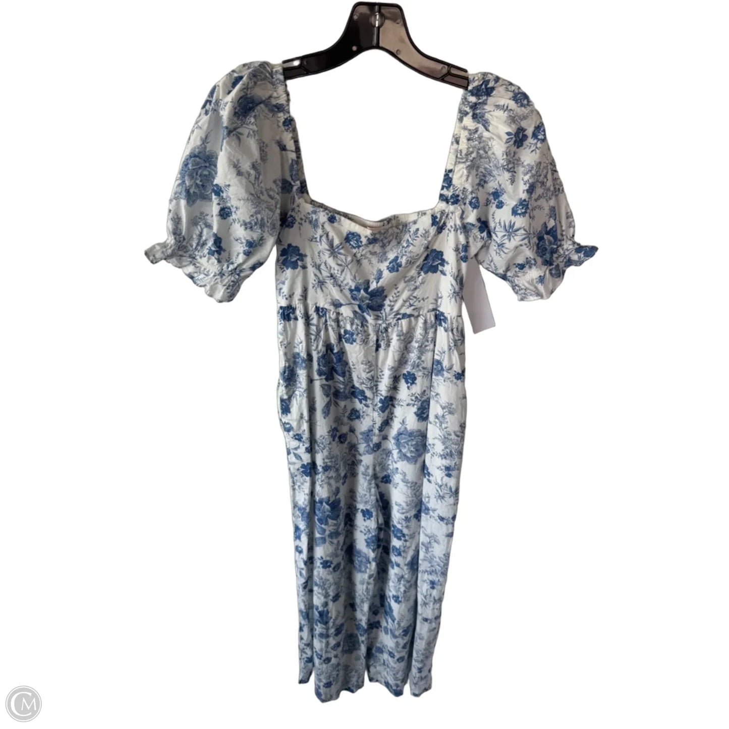 Jumpsuit By Francesca's In Blue & White, Size: Xs