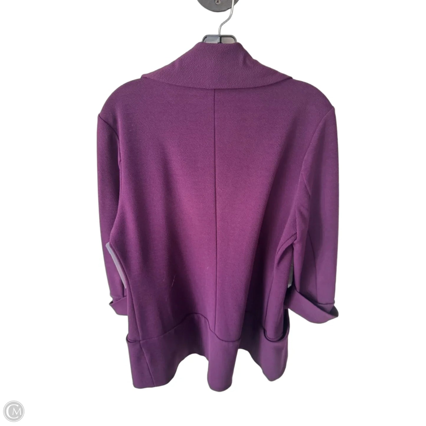 Blazer By Clothes Mentor In Purple, Size: Xl