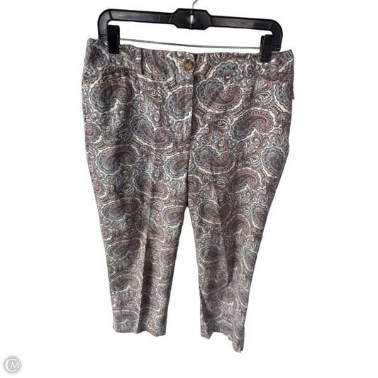 Pants Cropped By Talbots In Paisley Print, Size: 10
