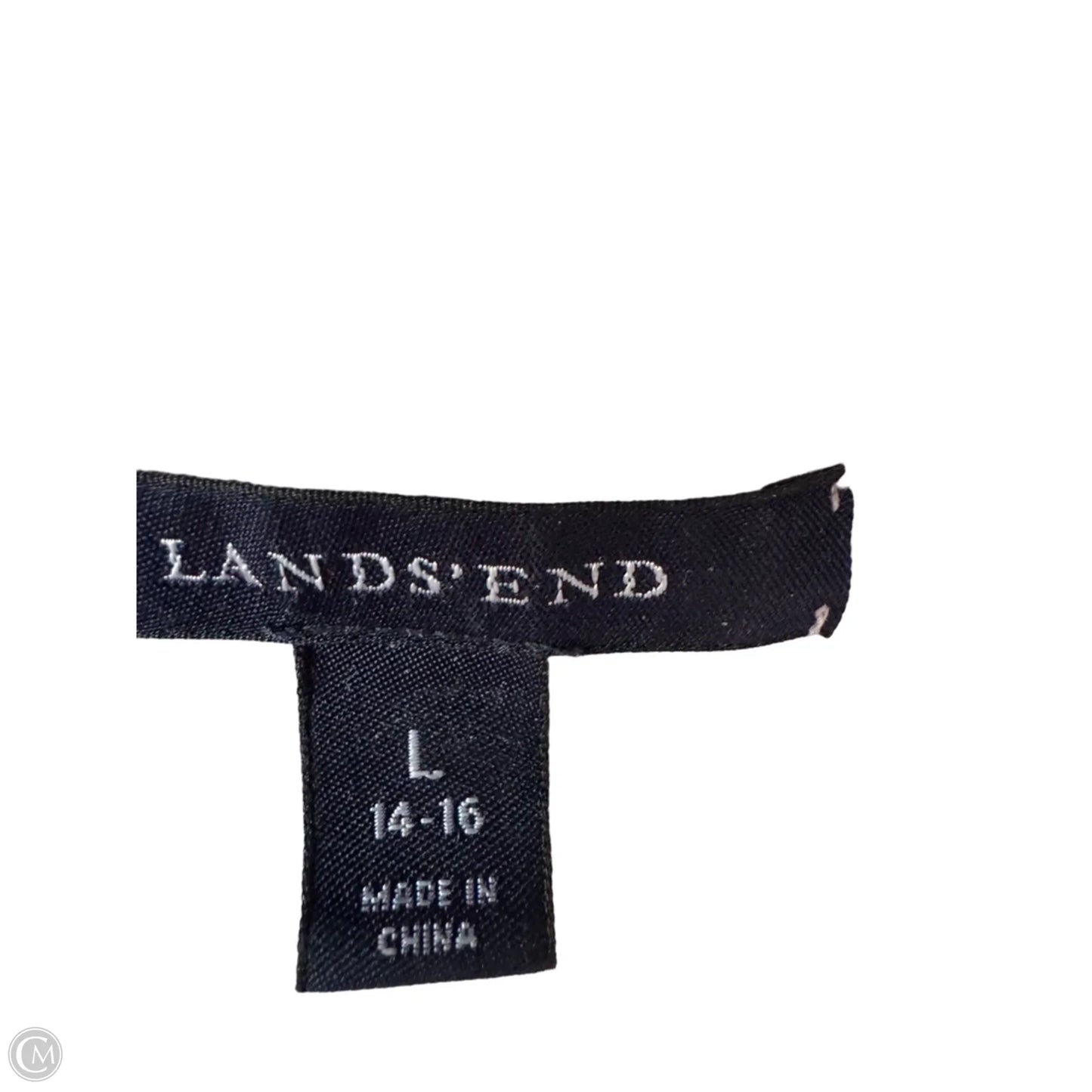 Sweater Cardigan By Lands End In Purple, Size: L
