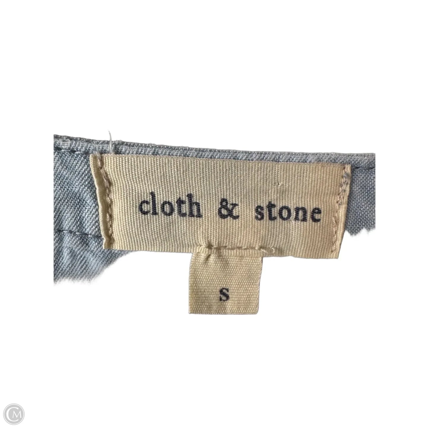 Top Long Sleeve By Cloth & Stone In Blue & Brown, Size: S