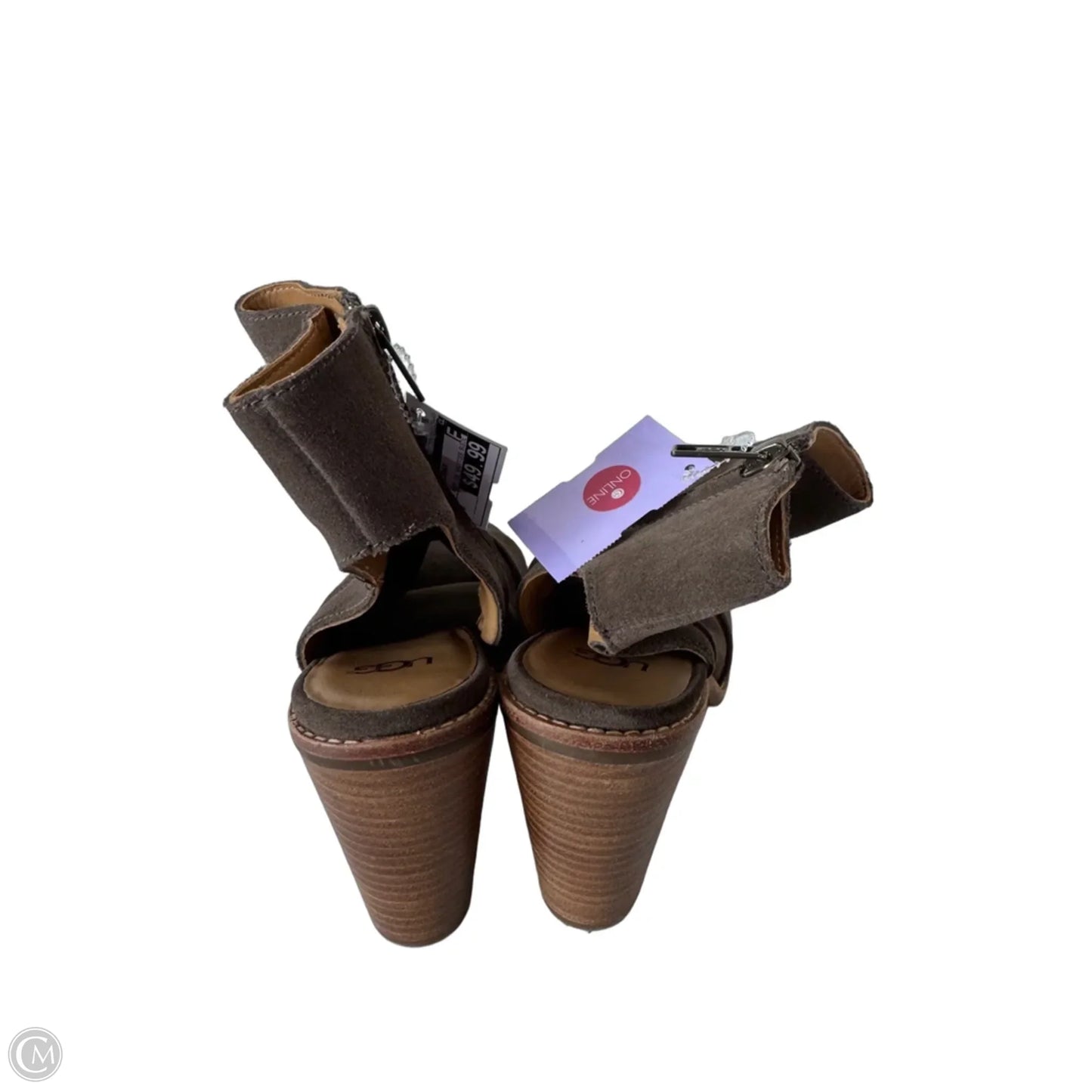 Sandals Designer By Ugg In Brown, Size: 9