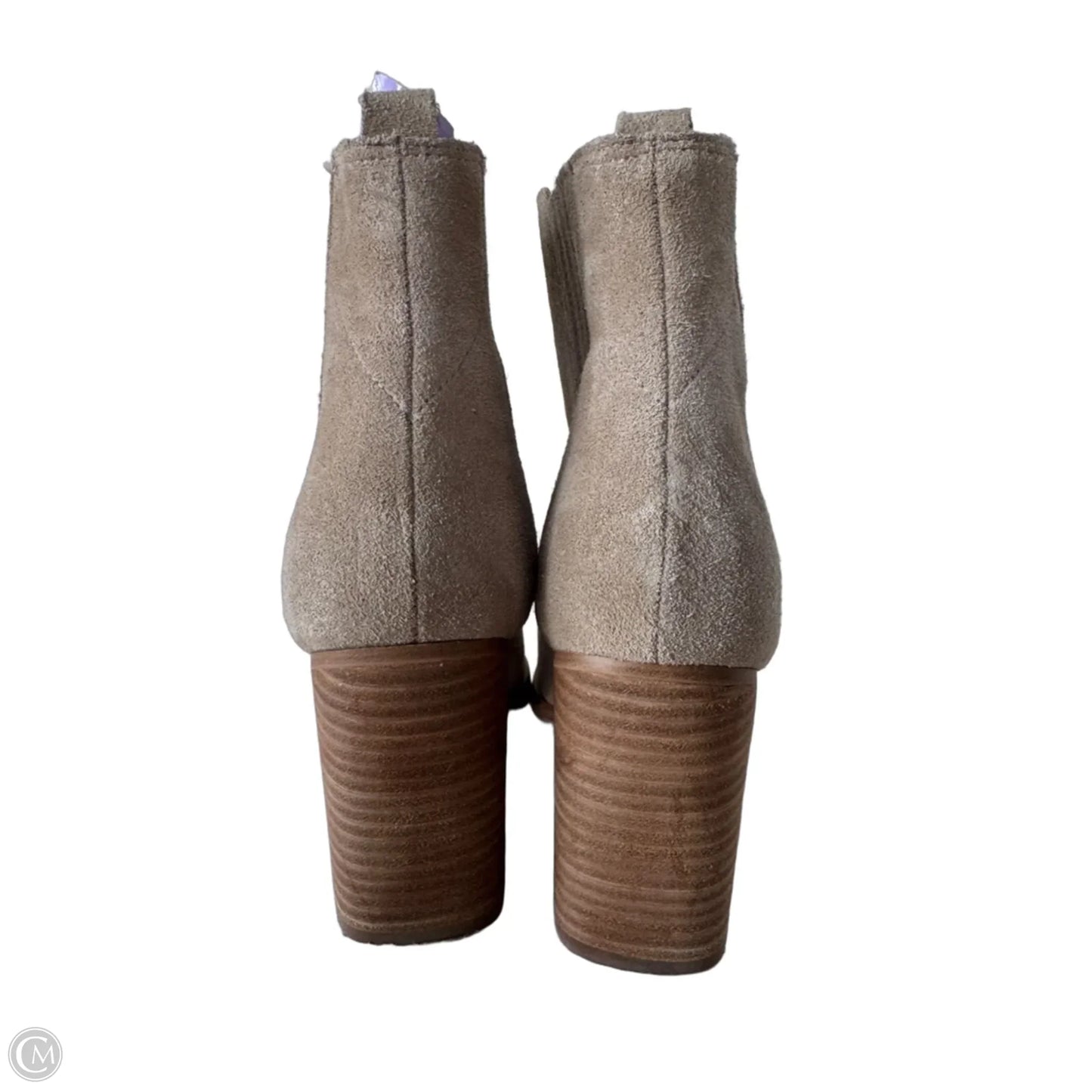 Boots Ankle Heels By Marc Fisher In Tan, Size: 8.5
