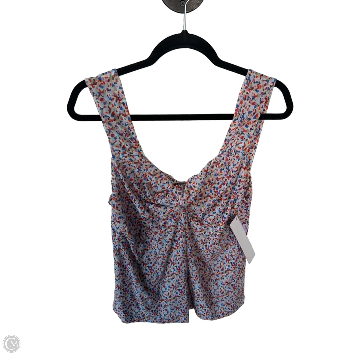 Blouse Sleeveless By Cabi In Blue & Red, Size: M