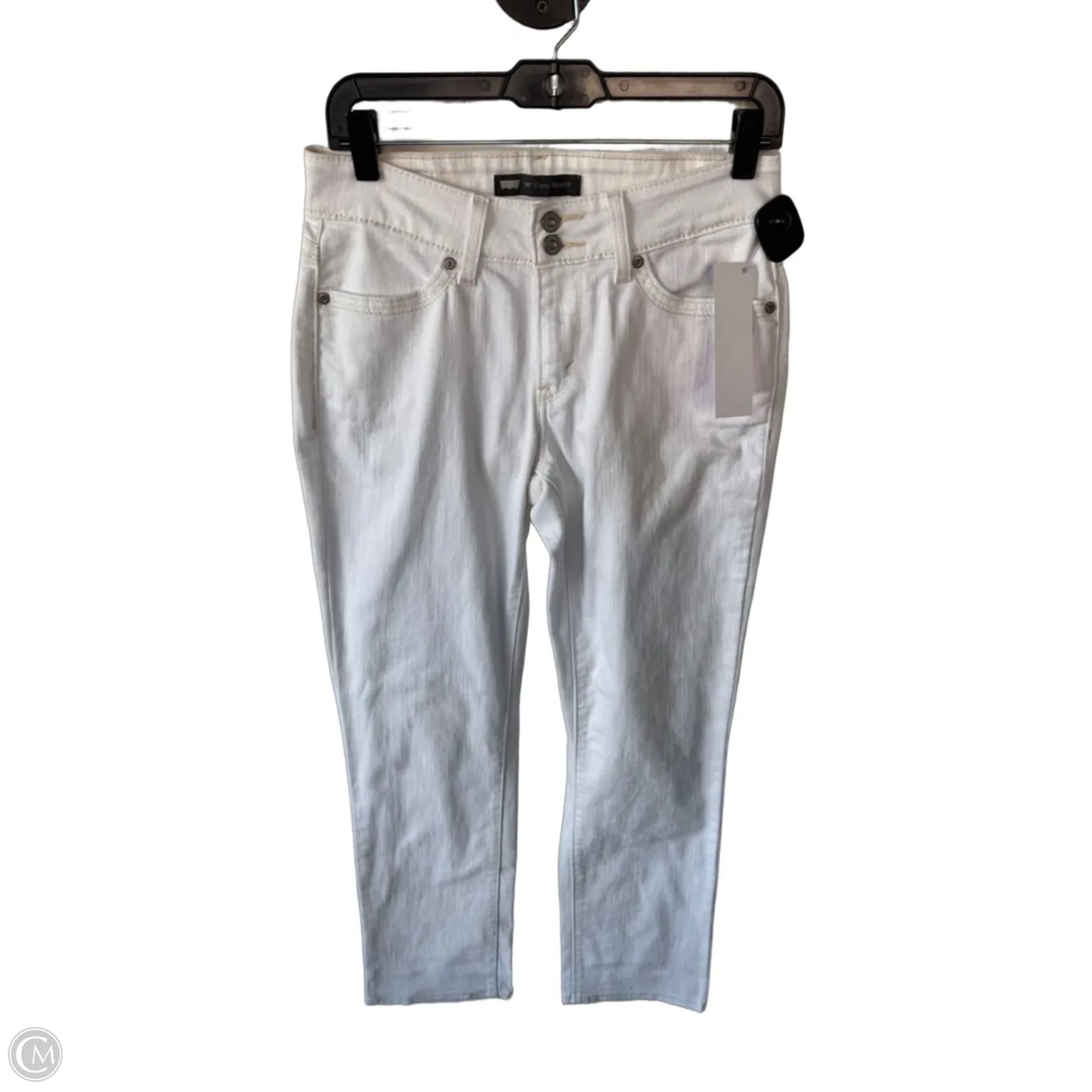 Jeans Straight By Levis In White Denim, Size: 8
