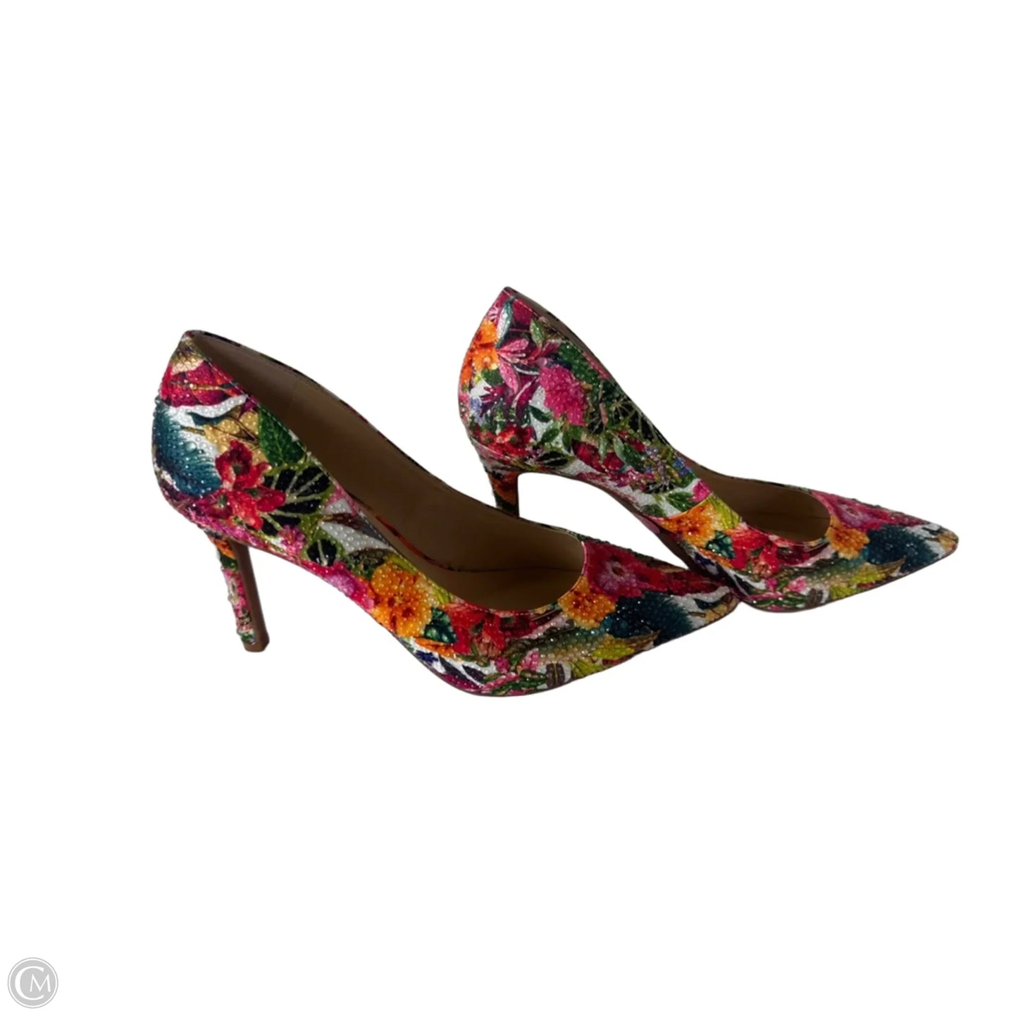 Shoes Heels Stiletto By Jessica Simpson In Floral Print, Size: 9.5