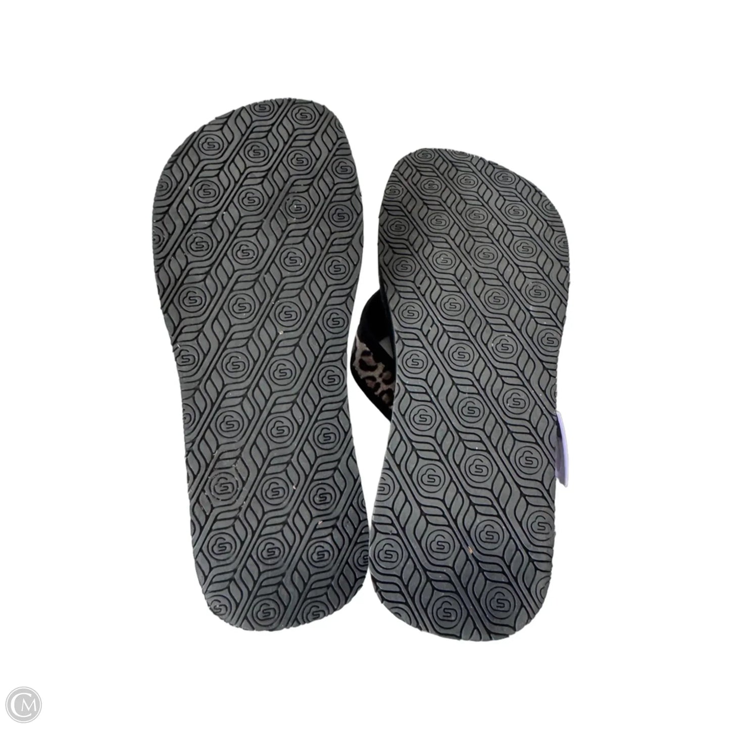 Sandals Flats By Cmc In Black & Brown, Size: 10.5