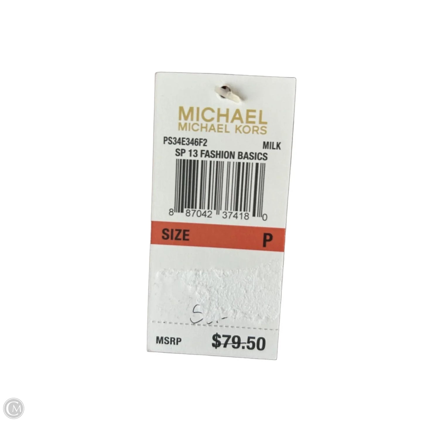 Blouse Sleeveless By Michael By Michael Kors In Green & Orange, Size: S