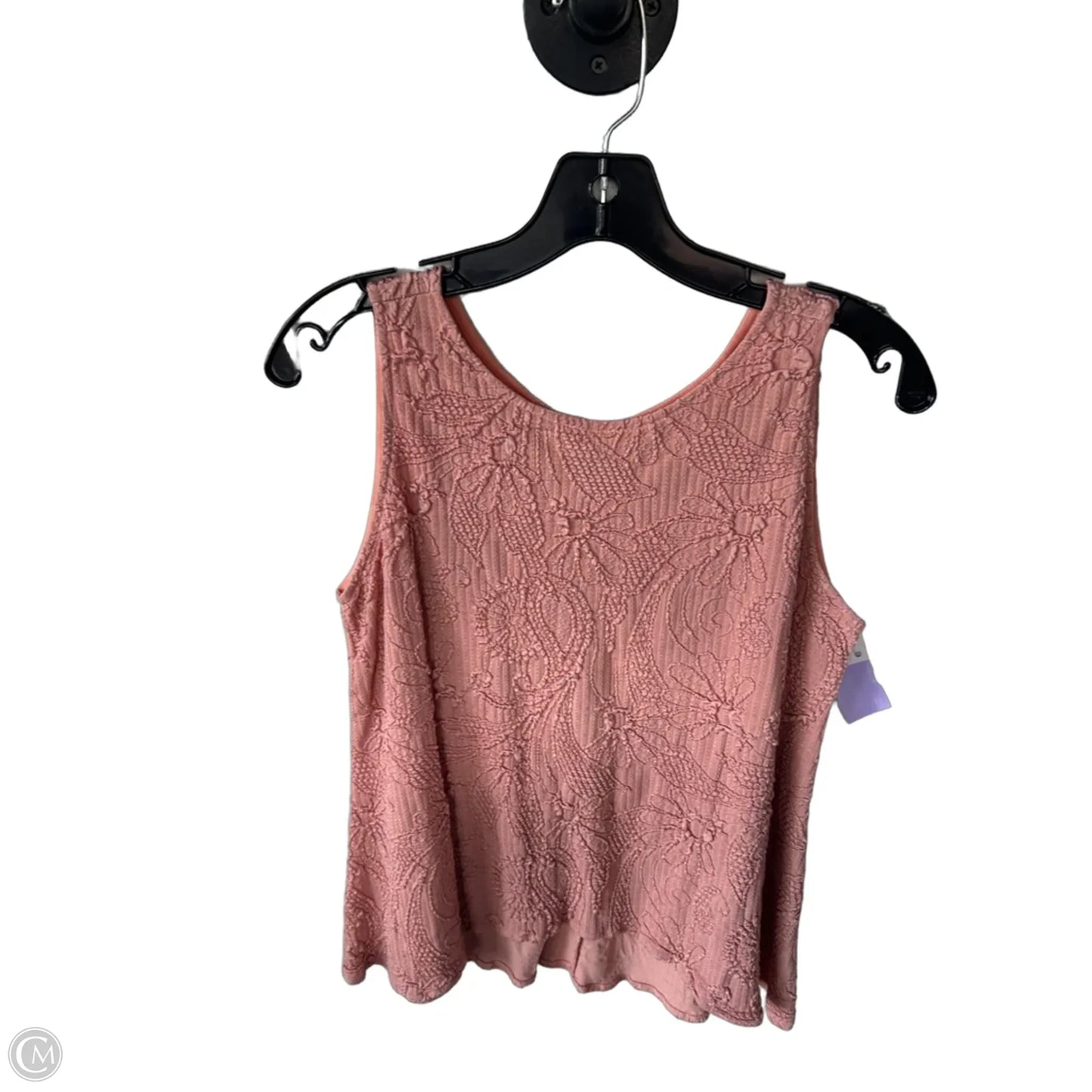 Blouse Sleeveless By Cmc In Peach, Size: M
