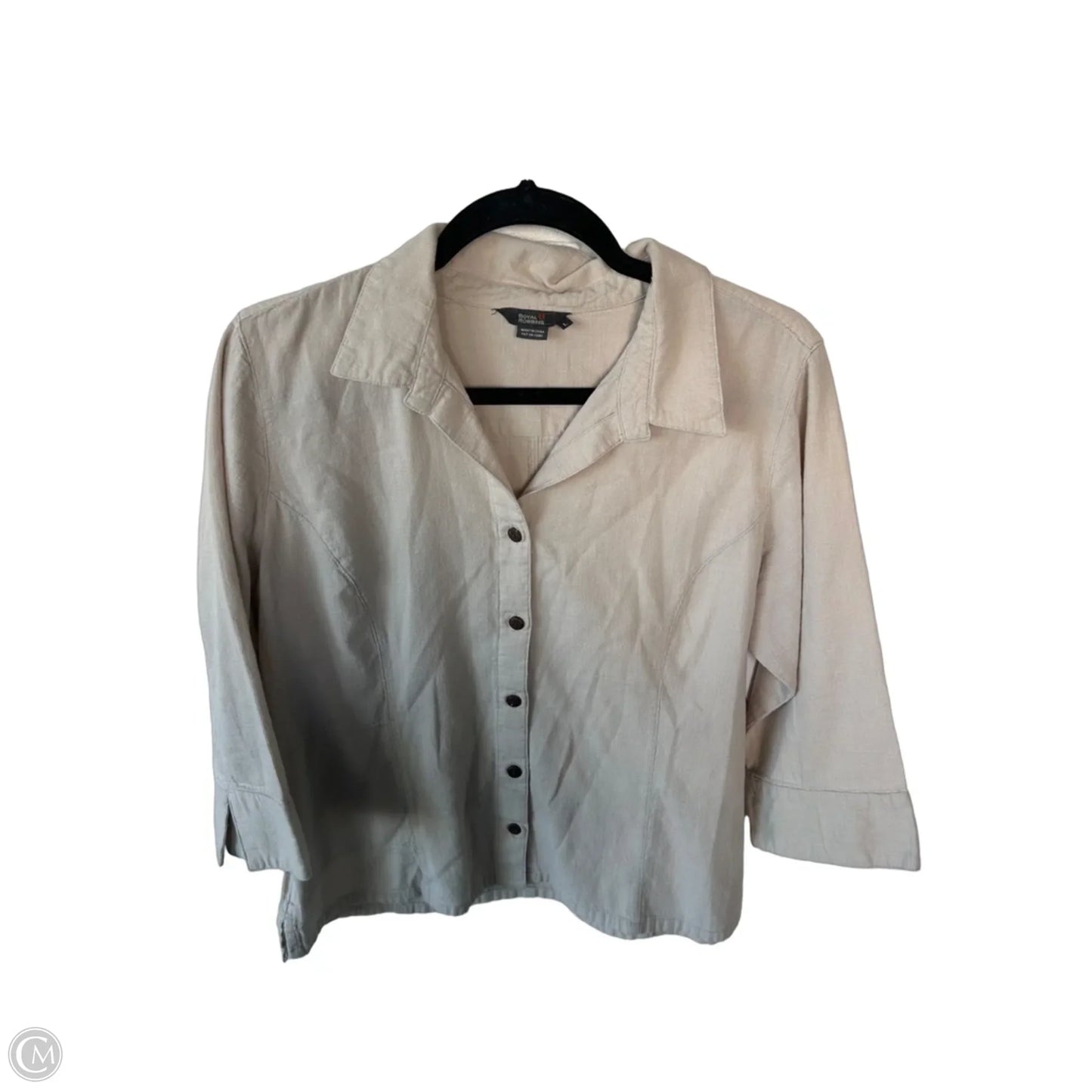 Jacket Shirt By Royal Robbins In Tan, Size: L
