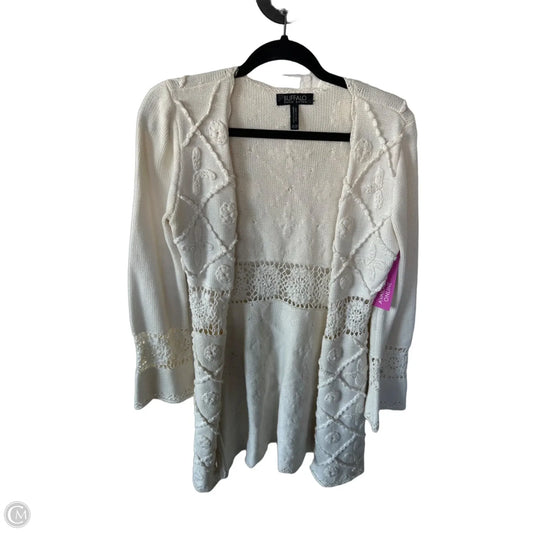 Sweater Cardigan By Buffalo David Bitton In Cream, Size: M