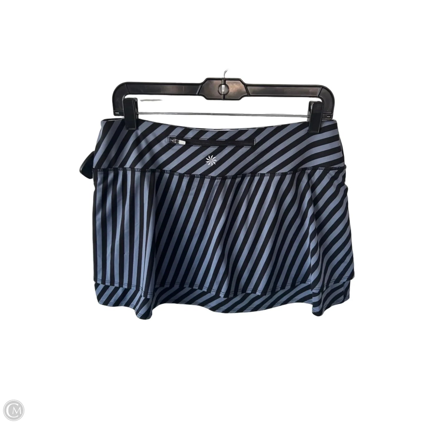 Athletic Skort By Athleta In Black & Grey, Size: M