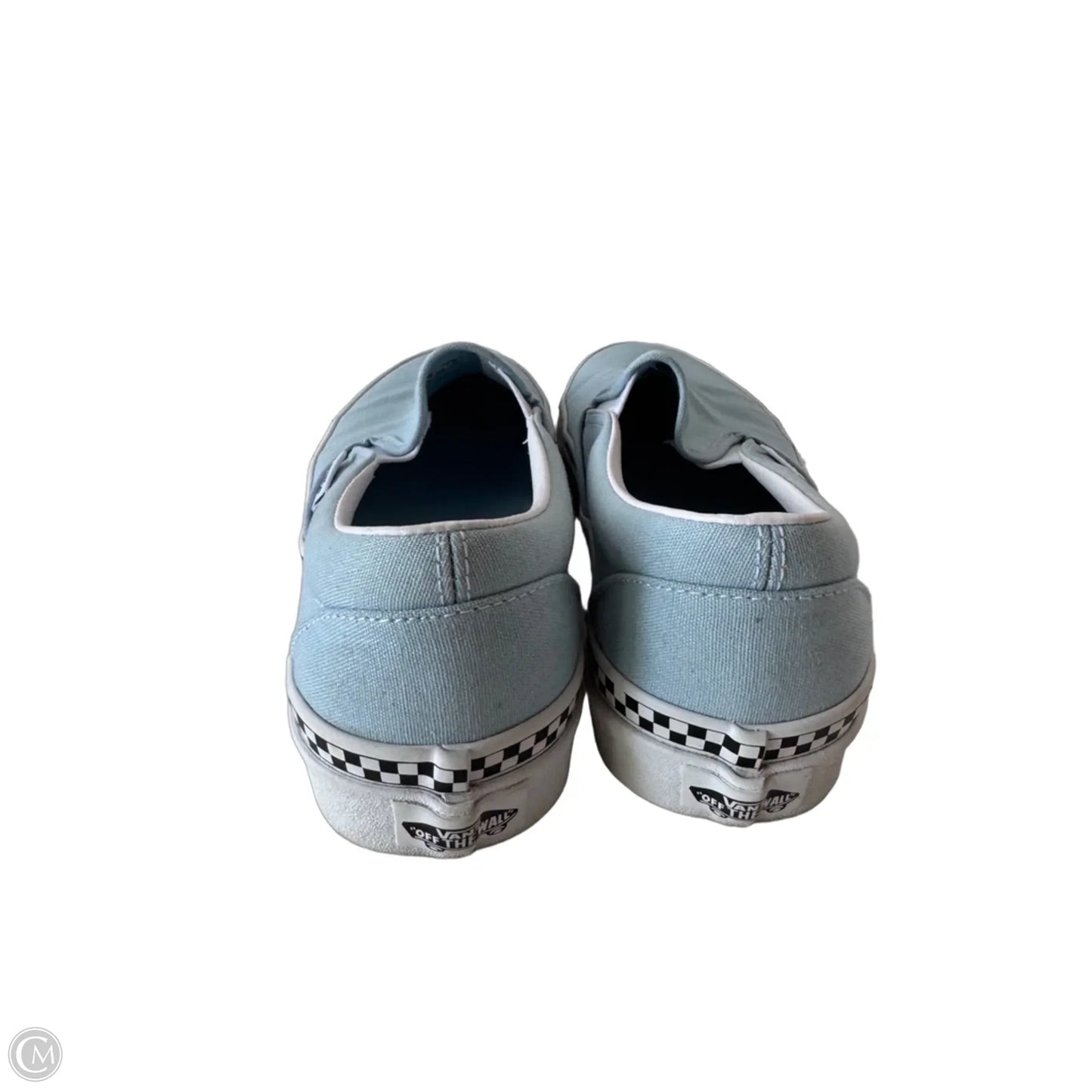 Shoes Sneakers By Vans In Blue & White, Size: 7